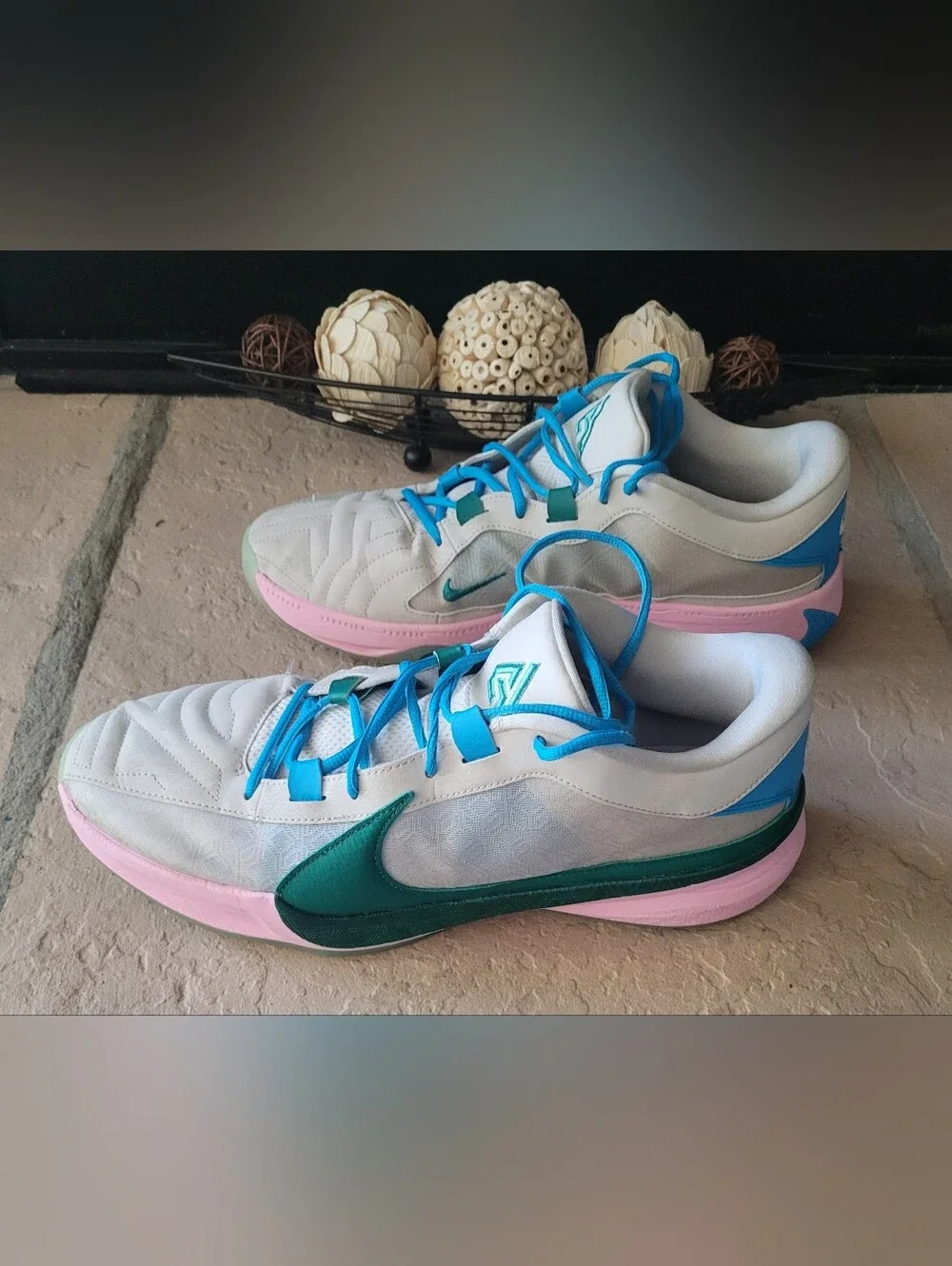 Size 14 Nike Zoom Freak 5 Five The Hard Way Basketball Men Sneakers DX4985-100