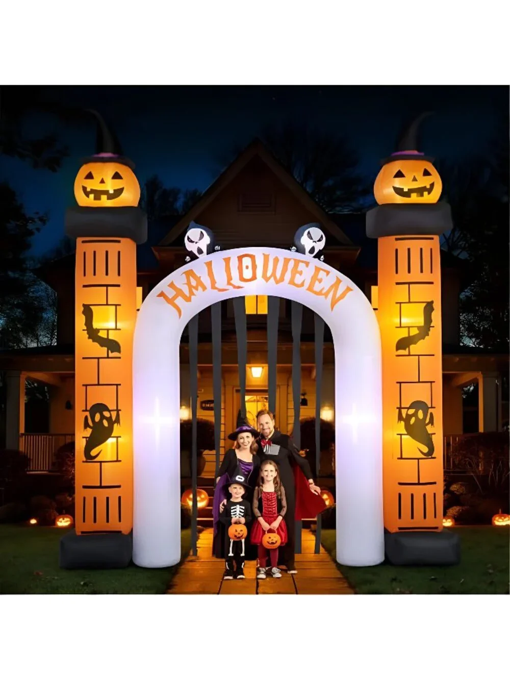 11FT Giant Halloween Inflatable, Giant Halloween Inflatables Archway, Outdoor