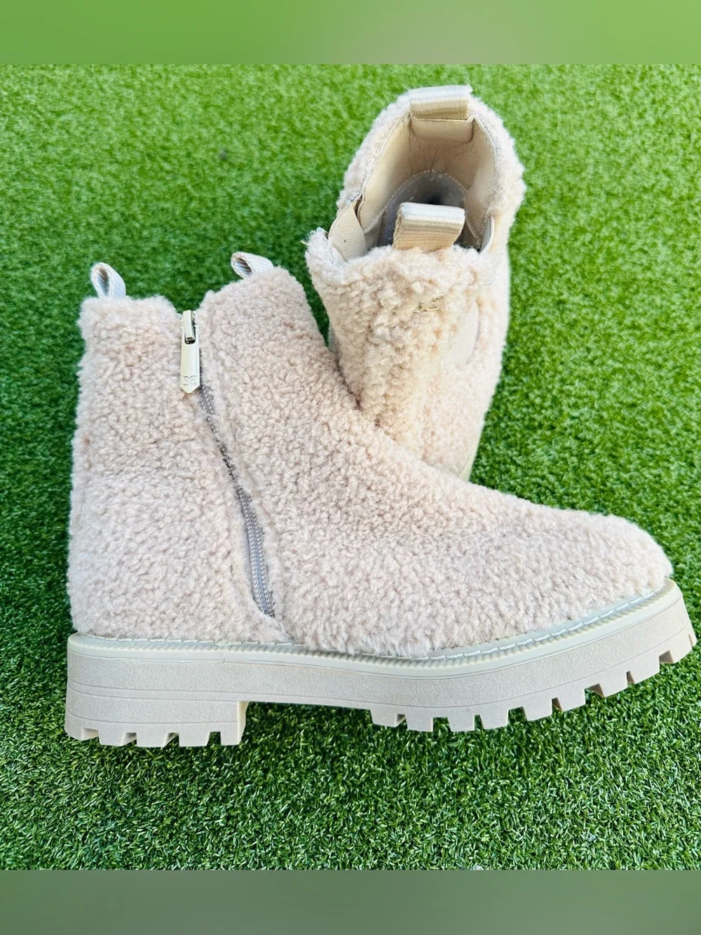 Sam Edelman Sherpa Ankle Boots – Girls’ Size 3