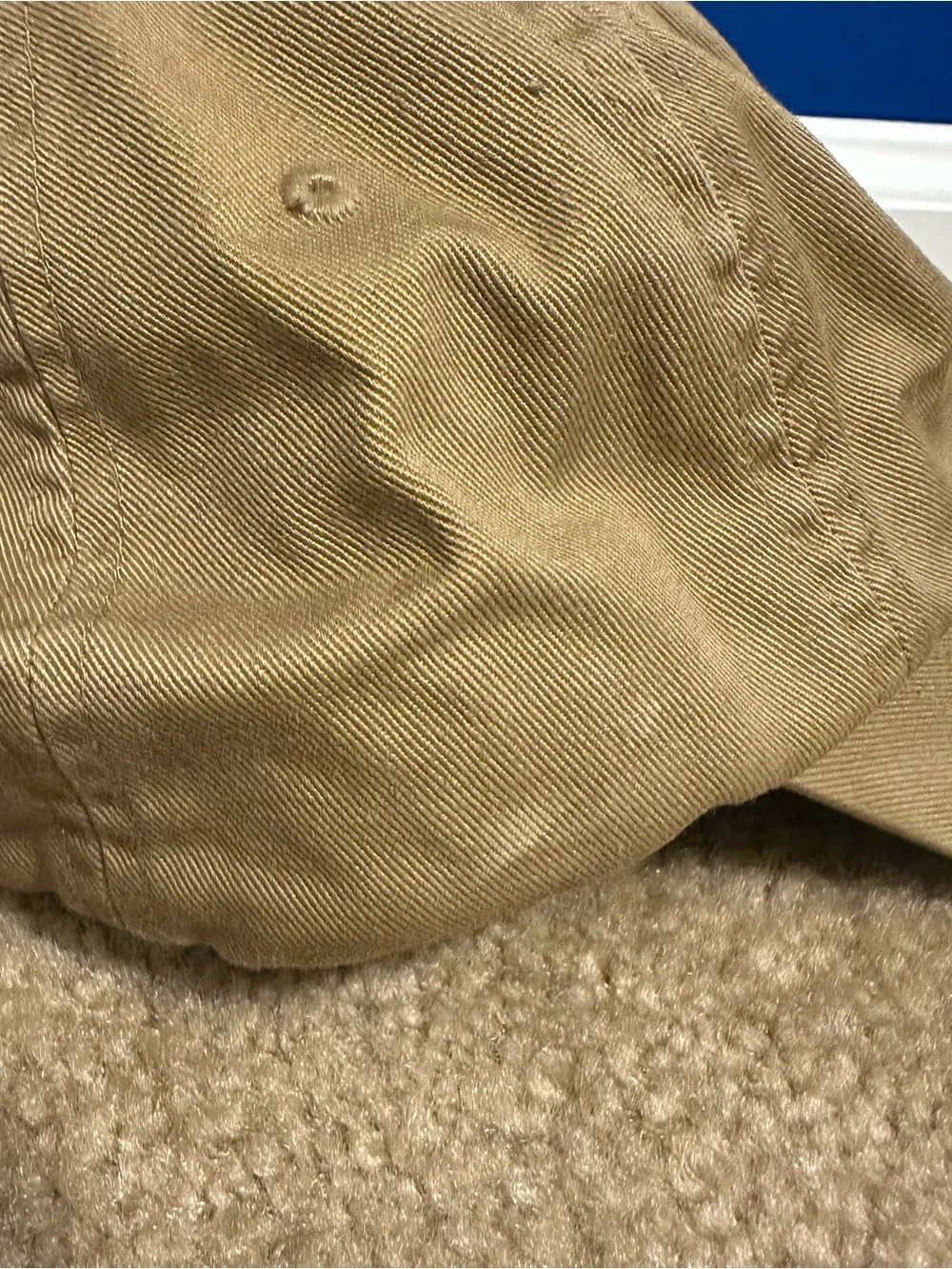 Polo Ralph Lauren Hat Cap Strapback Mens One Size Tan Beige Pony Logo Adjustable