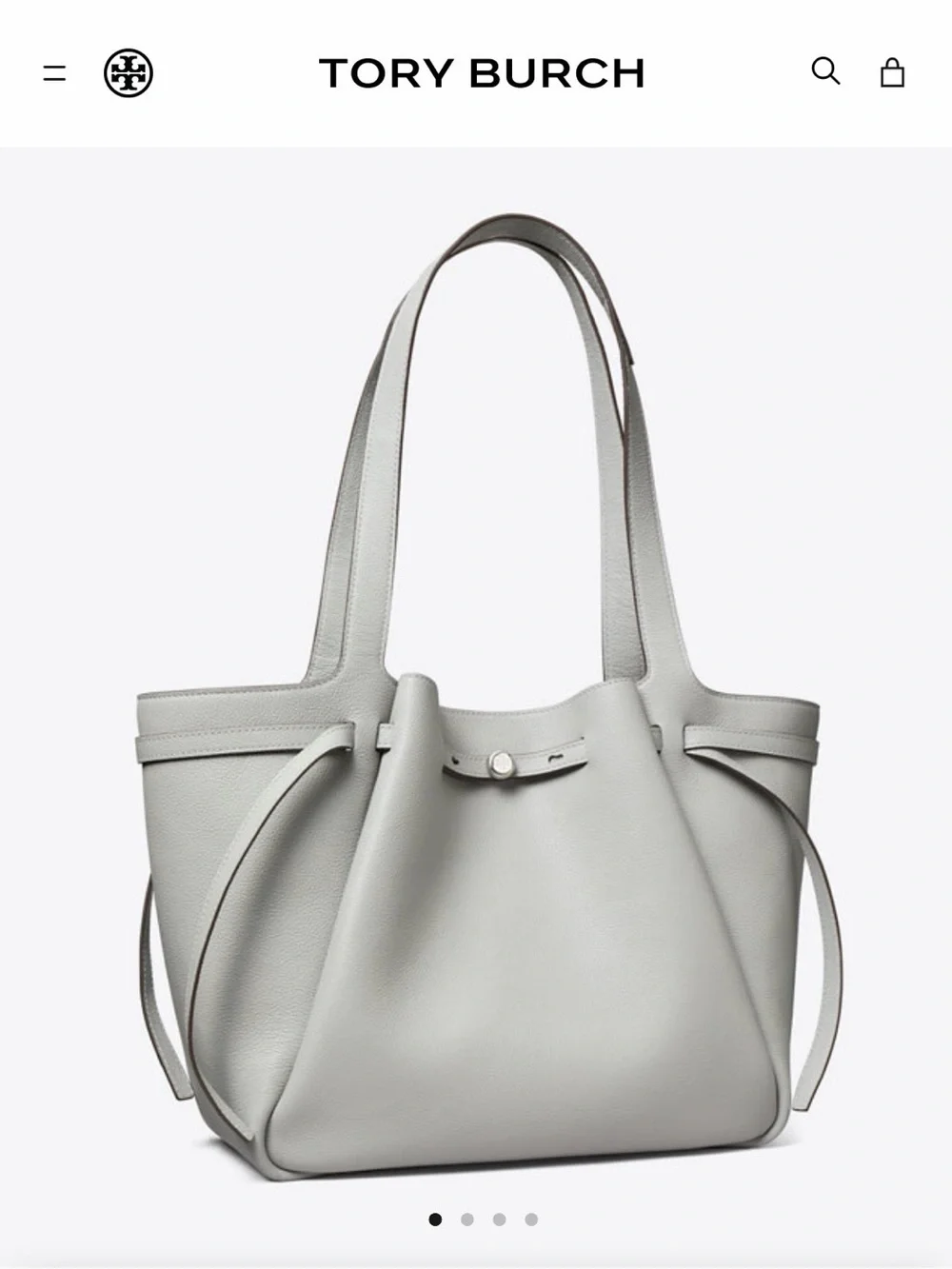 Tory Burch Romy Tote - Light Granite
