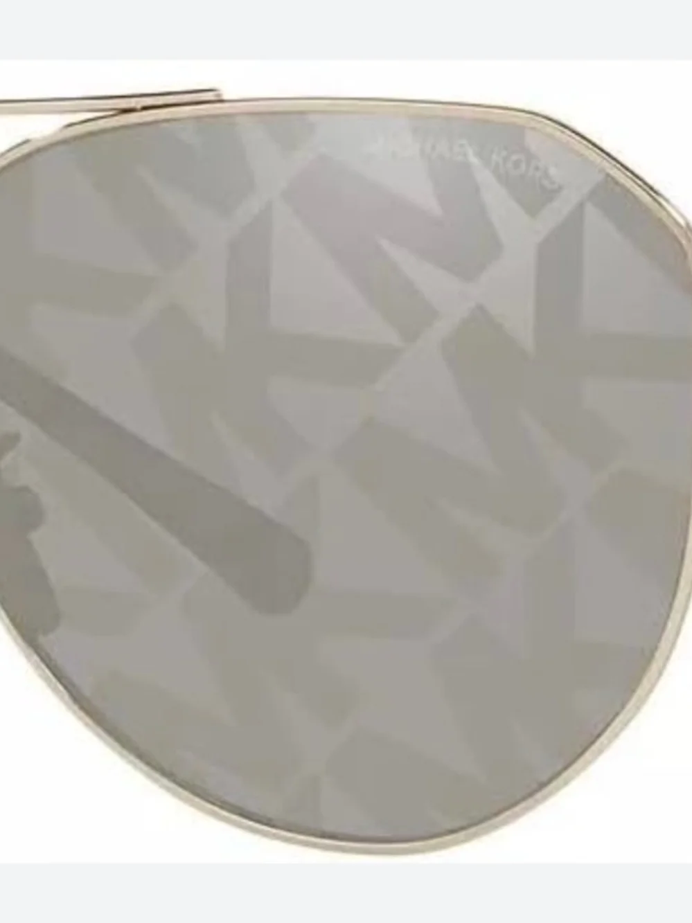 Unisex MICHAEL KORS Gold Aviator Sunglasses