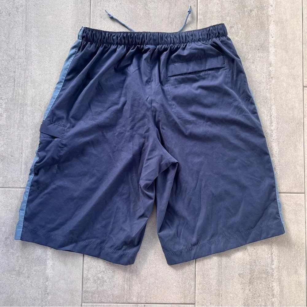 Nike Size XL Navy Blue Lined Drawstring Swim Trunk Shorts
