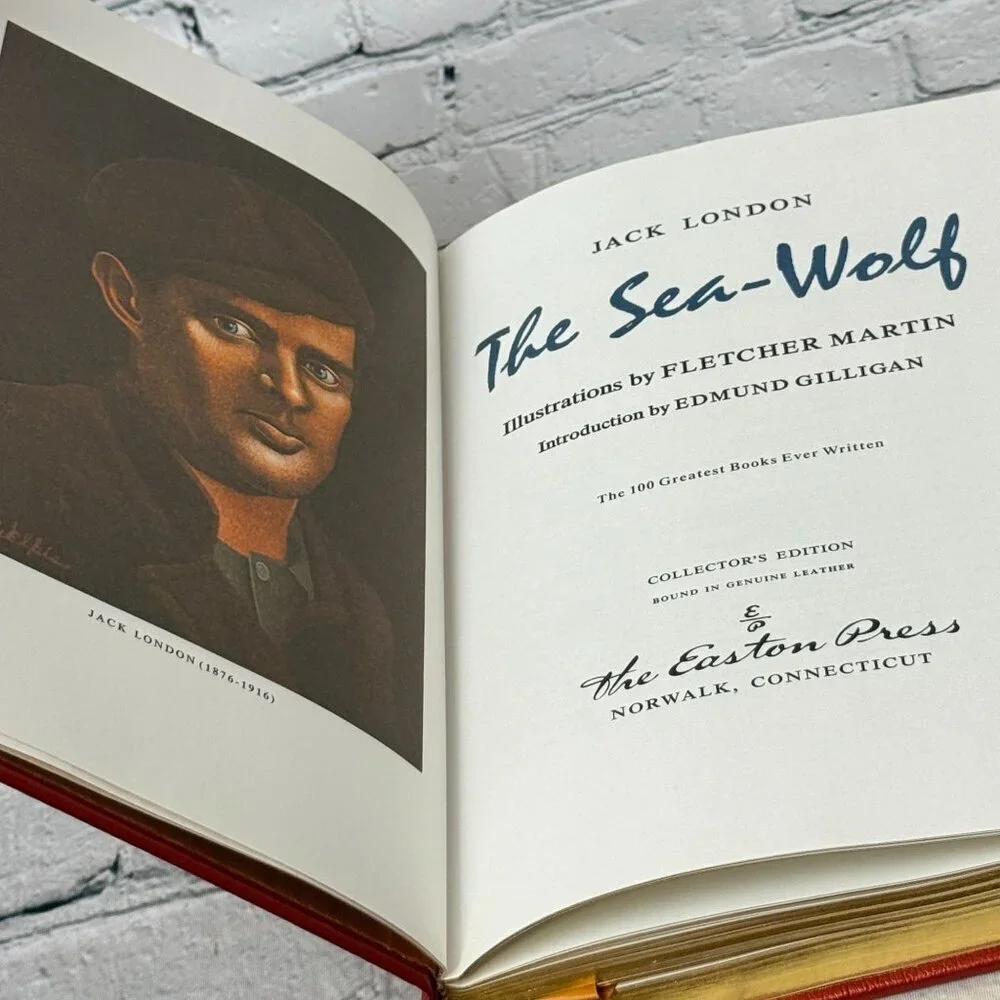 The Sea-Wolf by Jack London The Easton Press 1979 Leather Bound Book Red