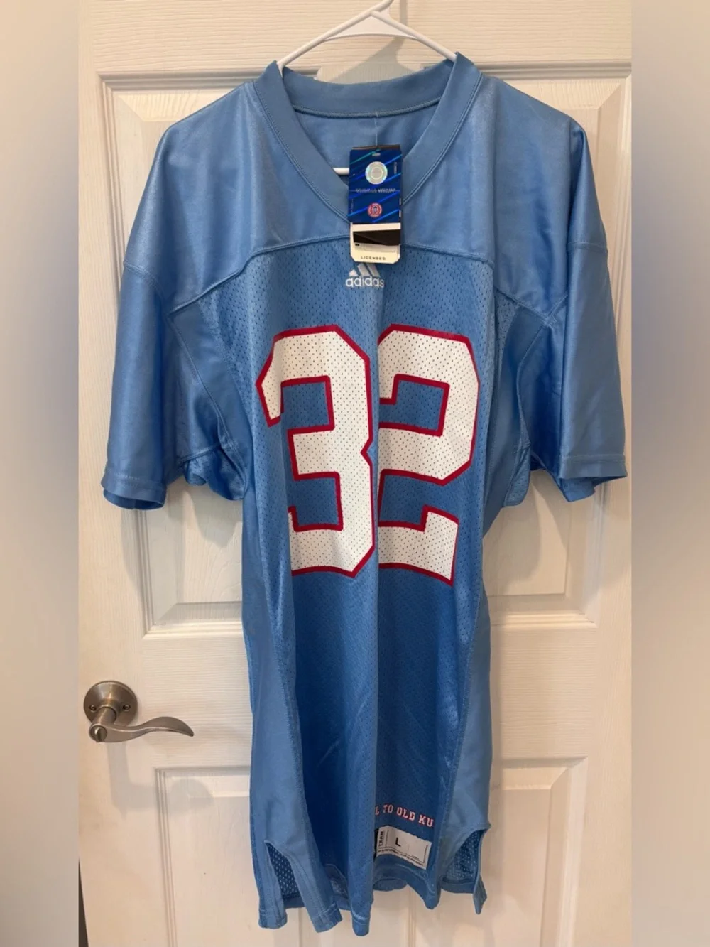 Adidas‎ University of Kansas- Hail to old KU Powder Blue