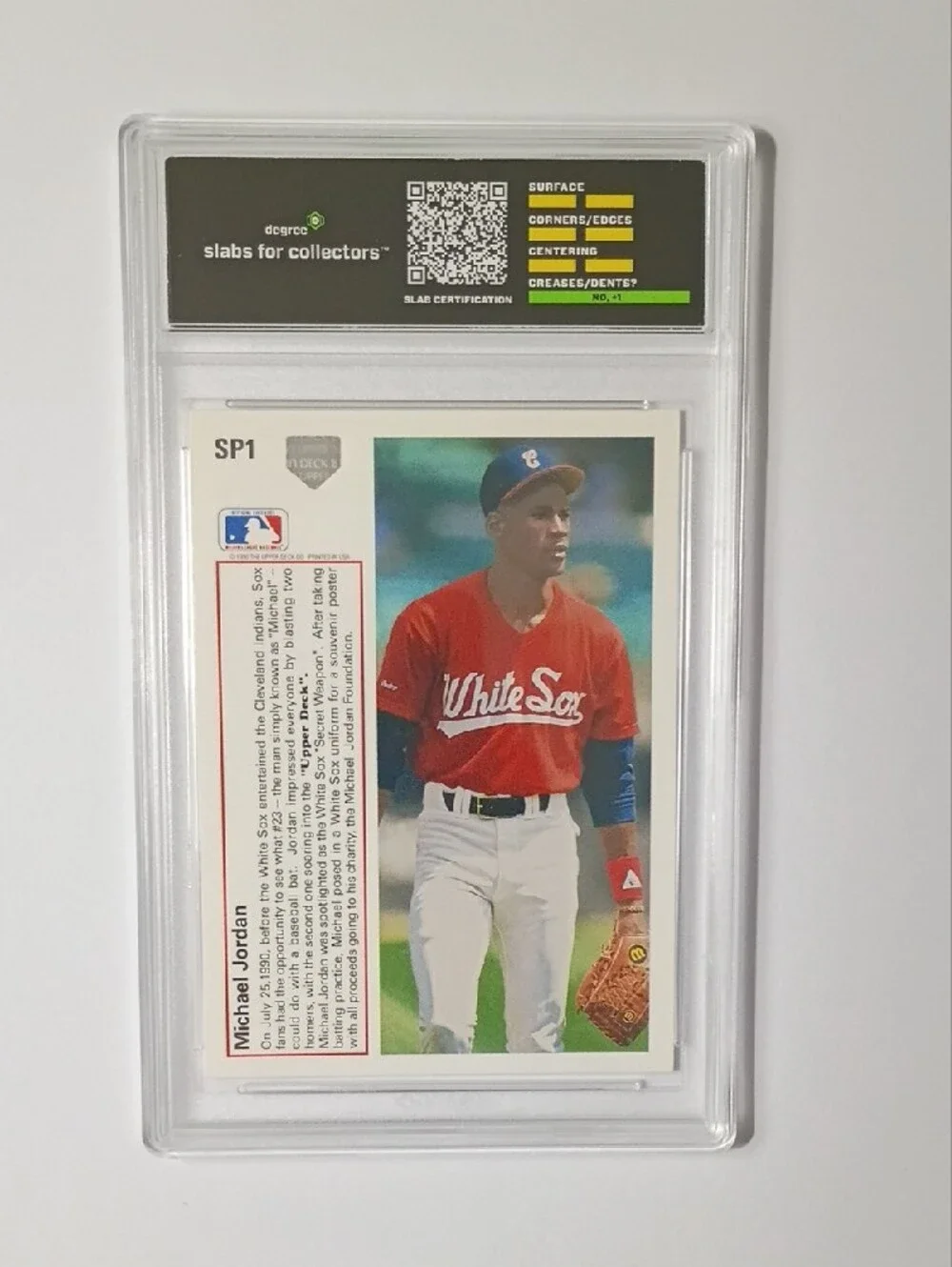 Michael Jordan 1991 Baseball Card - Red
