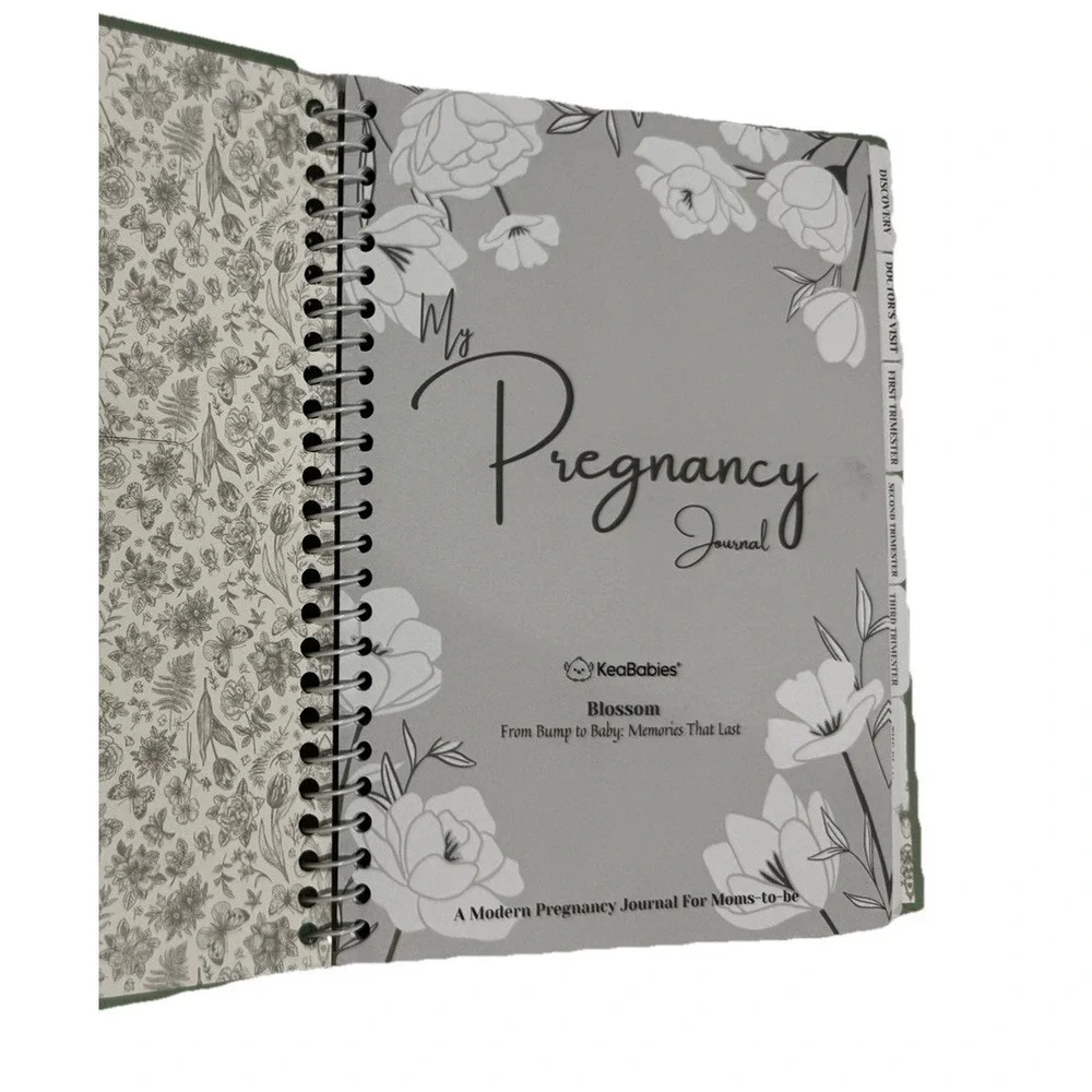 KeaBabies Blossom Pregnancy Journal Memory Book Baby‎ Milestone Planner NWOB
