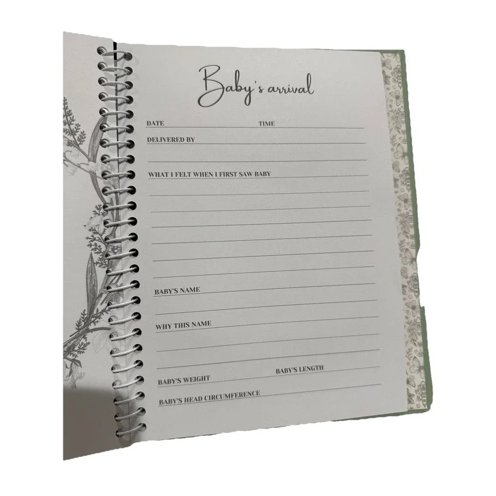 KeaBabies Blossom Pregnancy Journal Memory Book Baby‎ Milestone Planner NWOB
