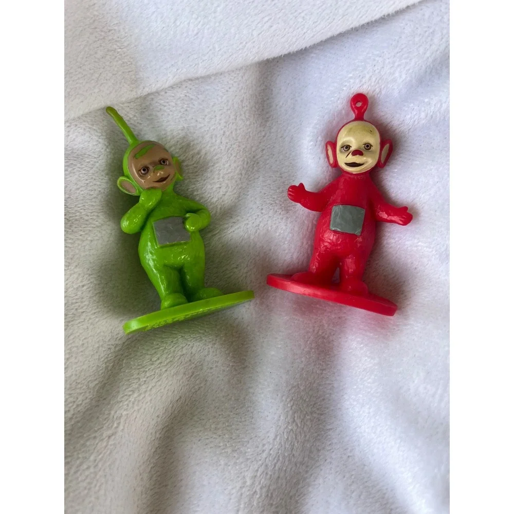 Vintage 1998 Teletubbies DecoPac Cake Topper Figures Dipsy Po Ragdoll Lot‎ of 2