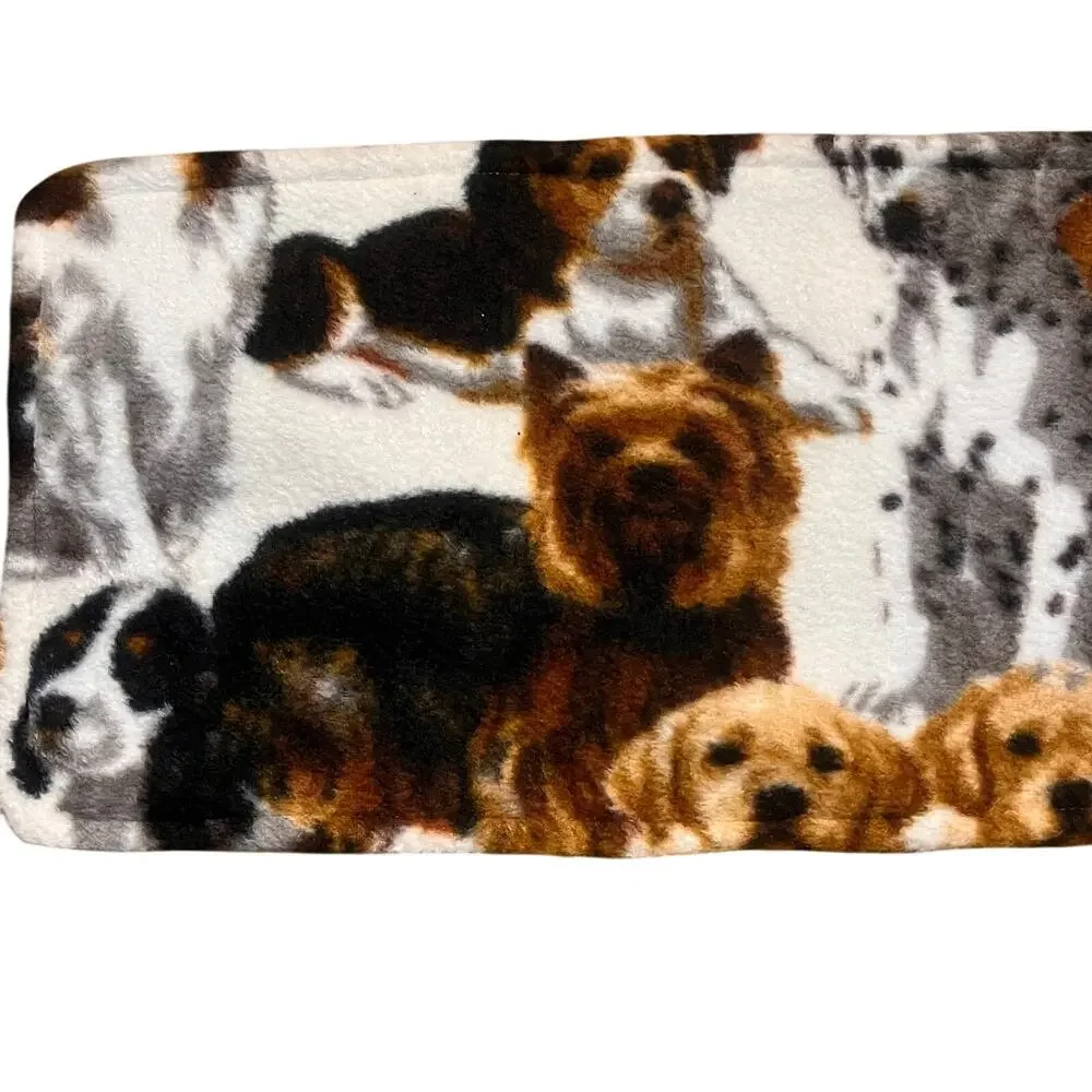 Vintage Women Men Rectangular Scarf‎ Dogs Sitting Long Scarf