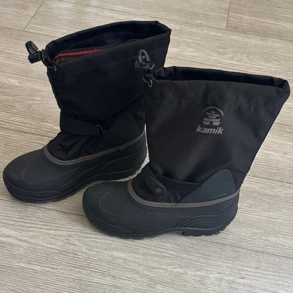 Kamik‎ Waterbug 5 Black Charcoal Boots size 7