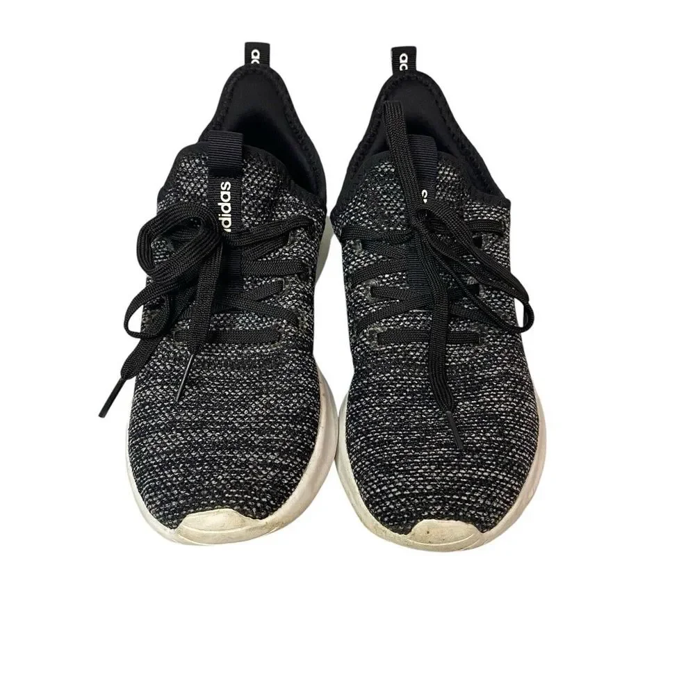 Adidas Cloudfoam‎ Pure Running Shoes Black DB0694 Low Top Lace Up Women's 6.5