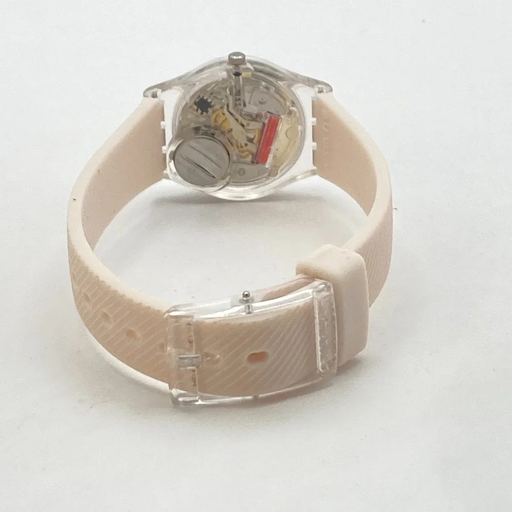 Swatch Quadretten Women's Watch 25mm Pastel Pink LK372 Swiss WR New Battery 8
