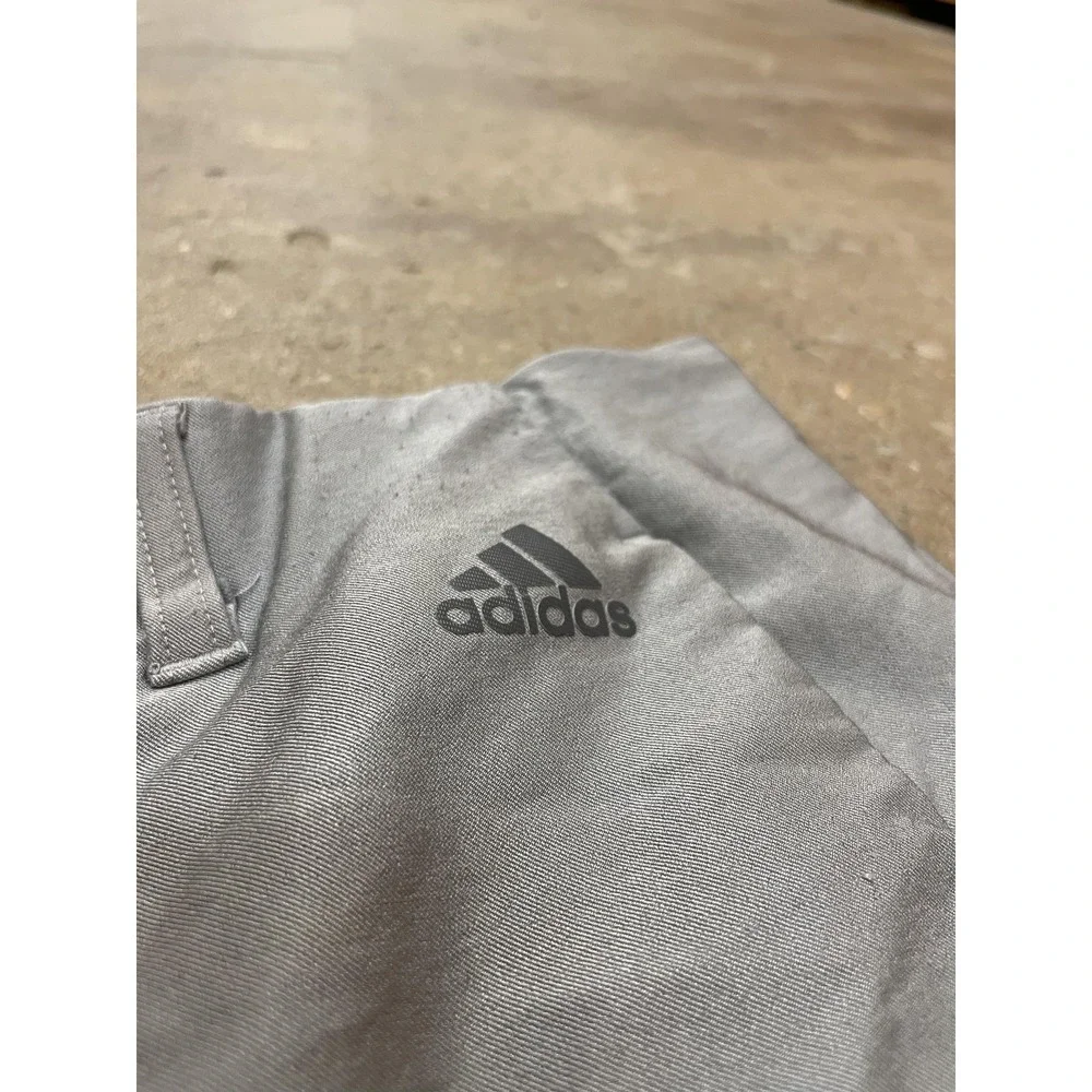 Adidas Pants‎ Mens 30x30 Gray Golf Chino Stretch 3-Stripes Logo Performance Tech