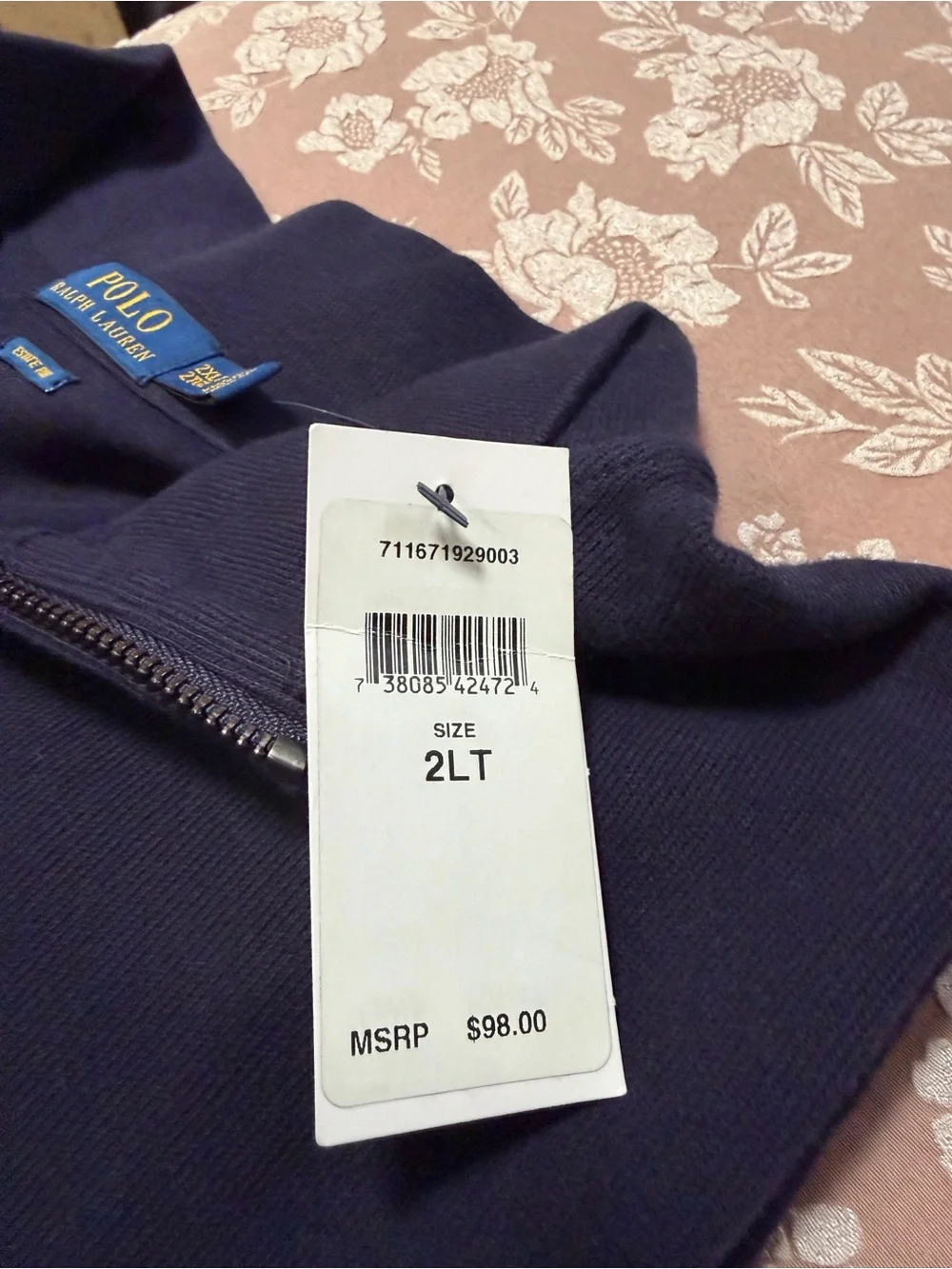 Polo Ralph Lauren navy quarter
