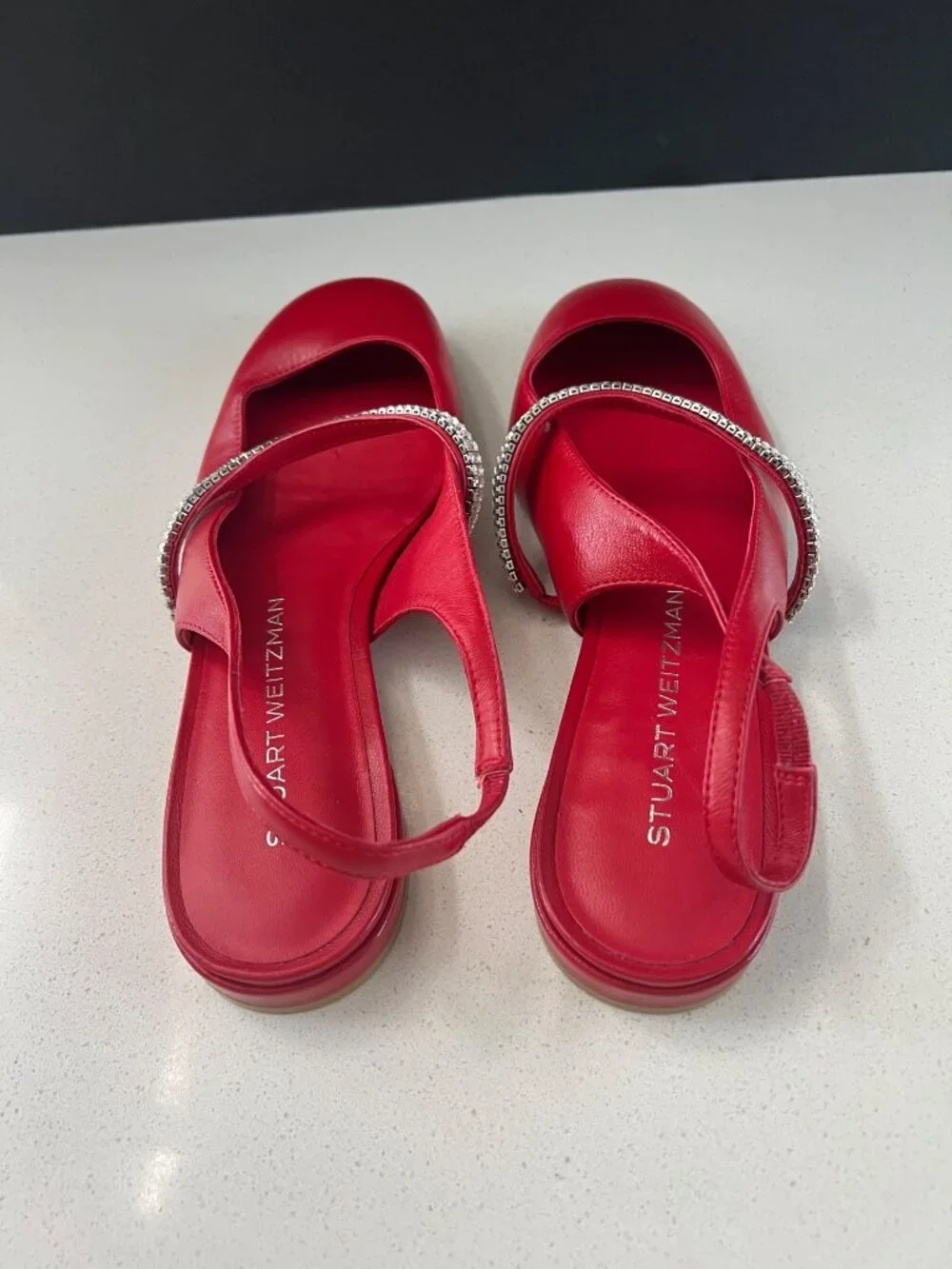 Stuart Weitzman contemporary size embellished