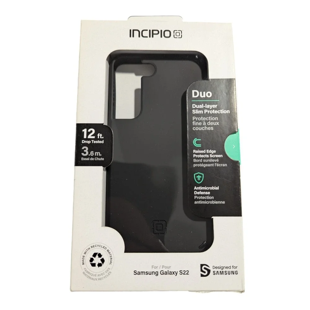 W5.‎ Incipio Duo Series Dual Layer Hard Case for Samsung Galaxy S22 - Black