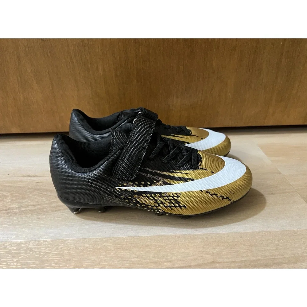 Daoquan‎ Soccer Shoes Boys Size EU 36, Youth 4 Approx Black Gold New