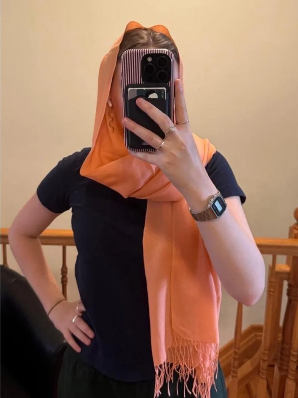 pashmina light orange