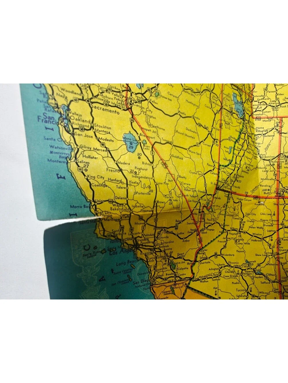 1940's 1950's United States Map U.S. Armed Forces Insignia Vtg