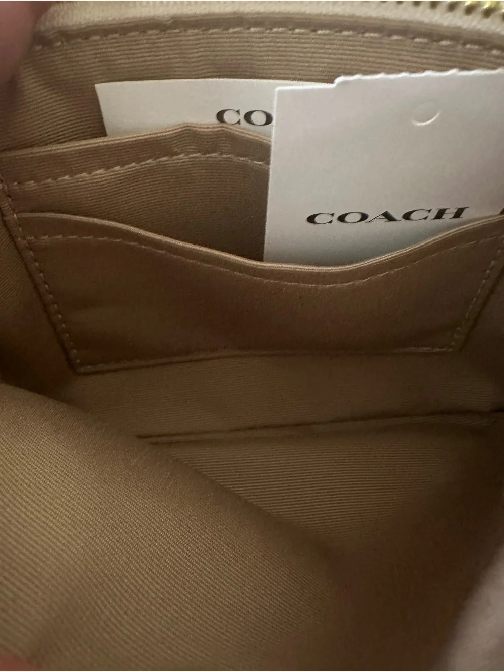 Coach nwt shaped