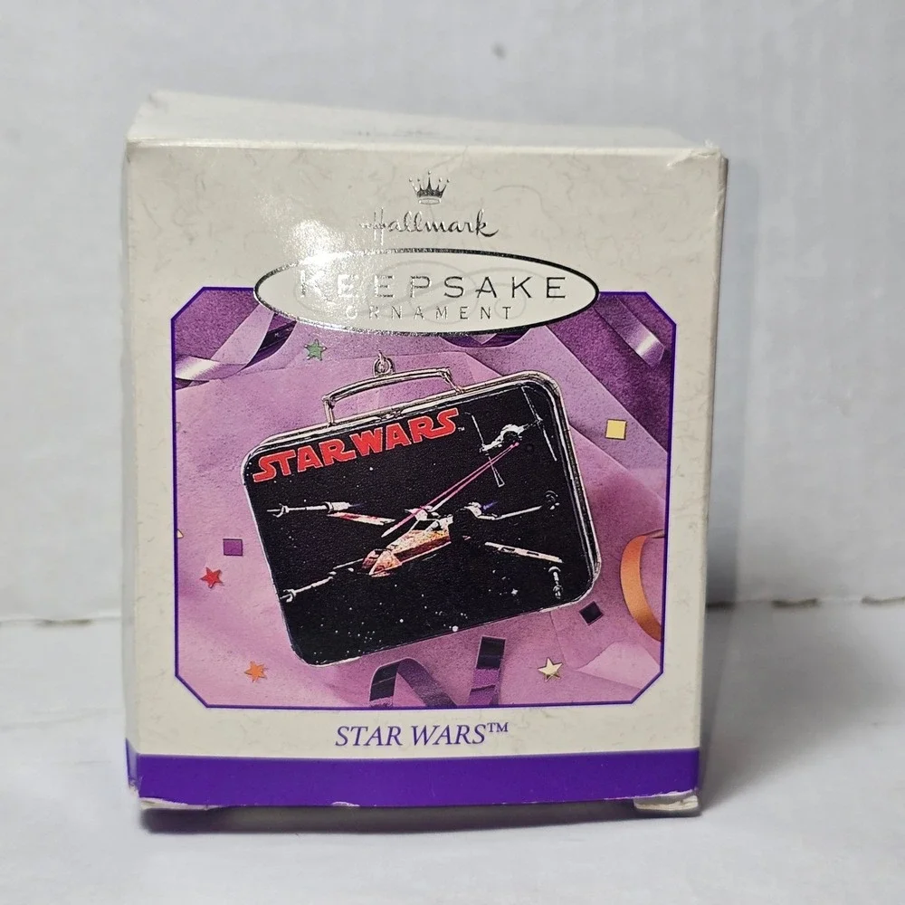 Hallmark Keepsake Ornament Star Wars‎ Mini Pressed Tin Lunch Box 1998