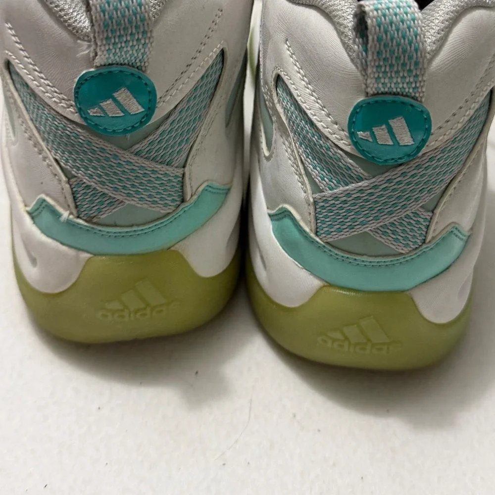 Adidas Crazy 8 Basketball‎ Shoes Mens 10 White Teal Excellent Retro C75759
