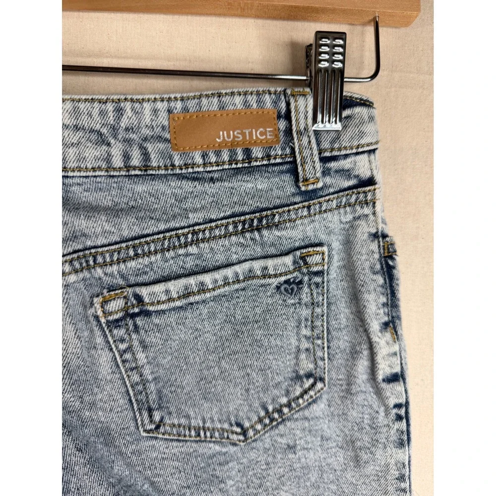 Justice girls distressed