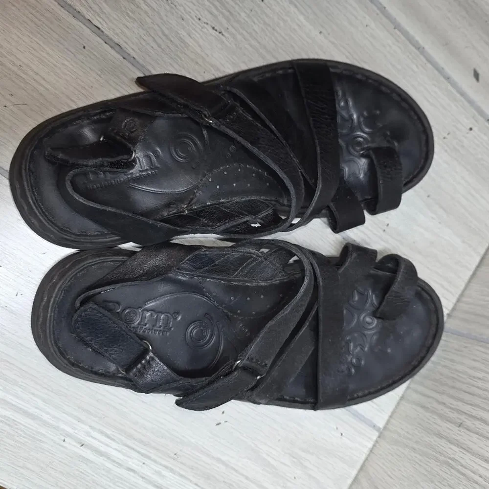 Born black leather