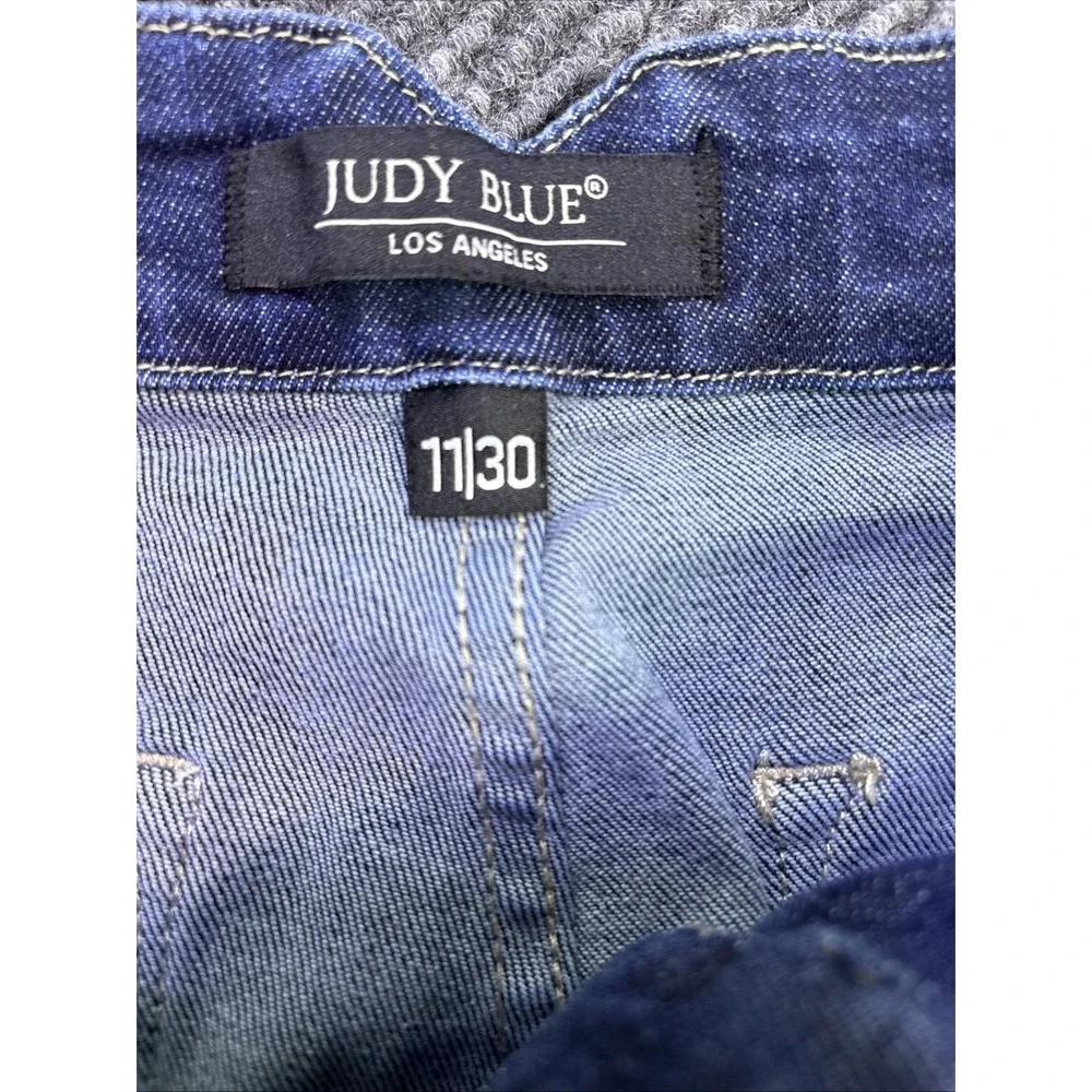 Judy Blue High Rise wide leg Jeans Women's 11/30 Blue Stretch Denim