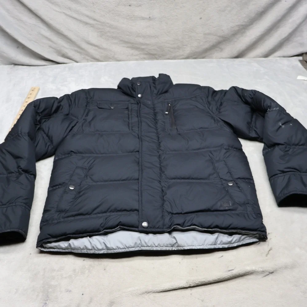 REI‎ Jacket Boys XL 18 Black Full Zip Ripstop Light Pack Puffer Quilted Outdoor
