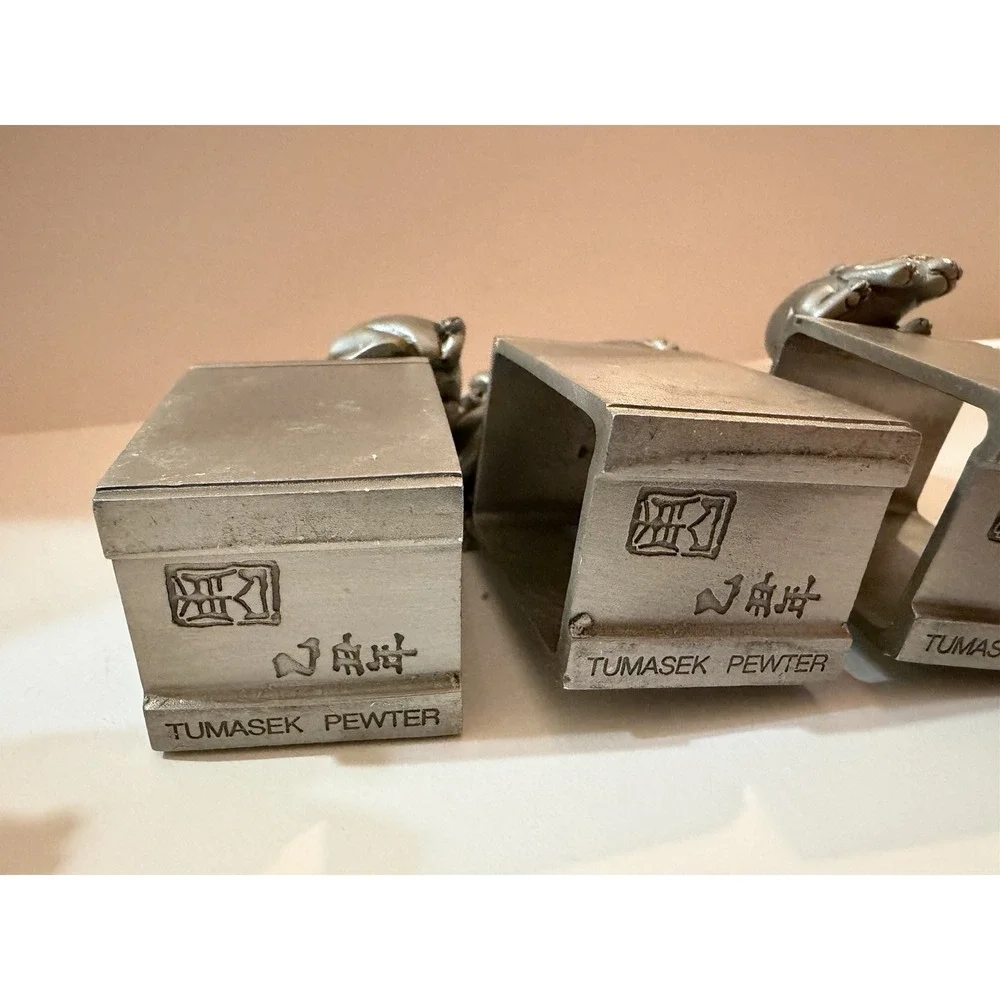 Tumasek Solid Pewter –‎ Eight Immortals & Auspicious Animals (Set of 6)