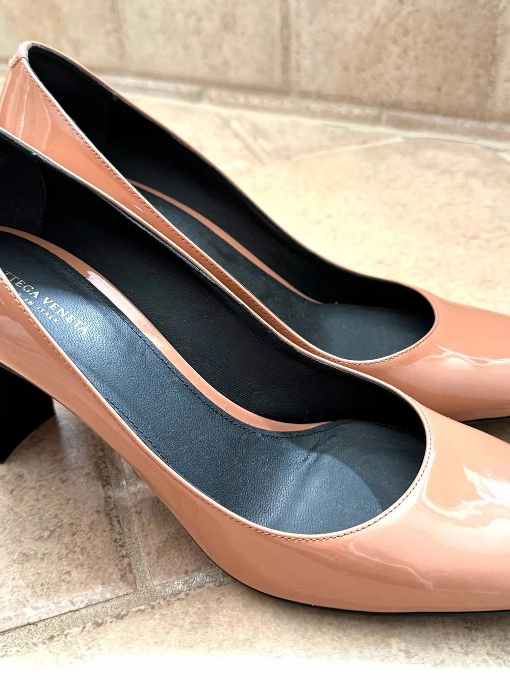Bottega Veneta glossy patent