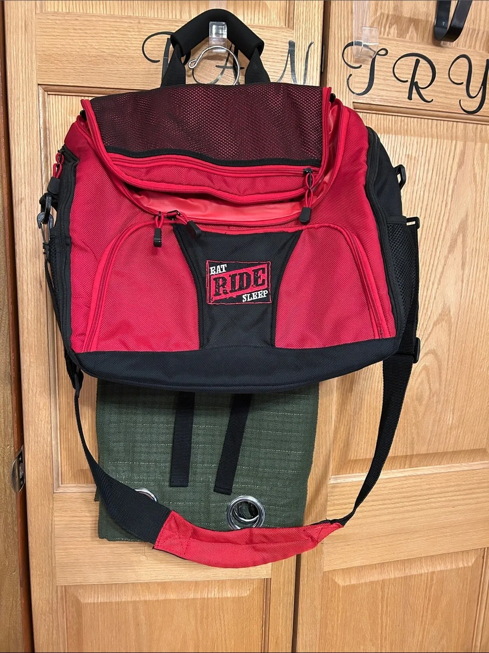 Red & Black Rider Messenger Bag for Men