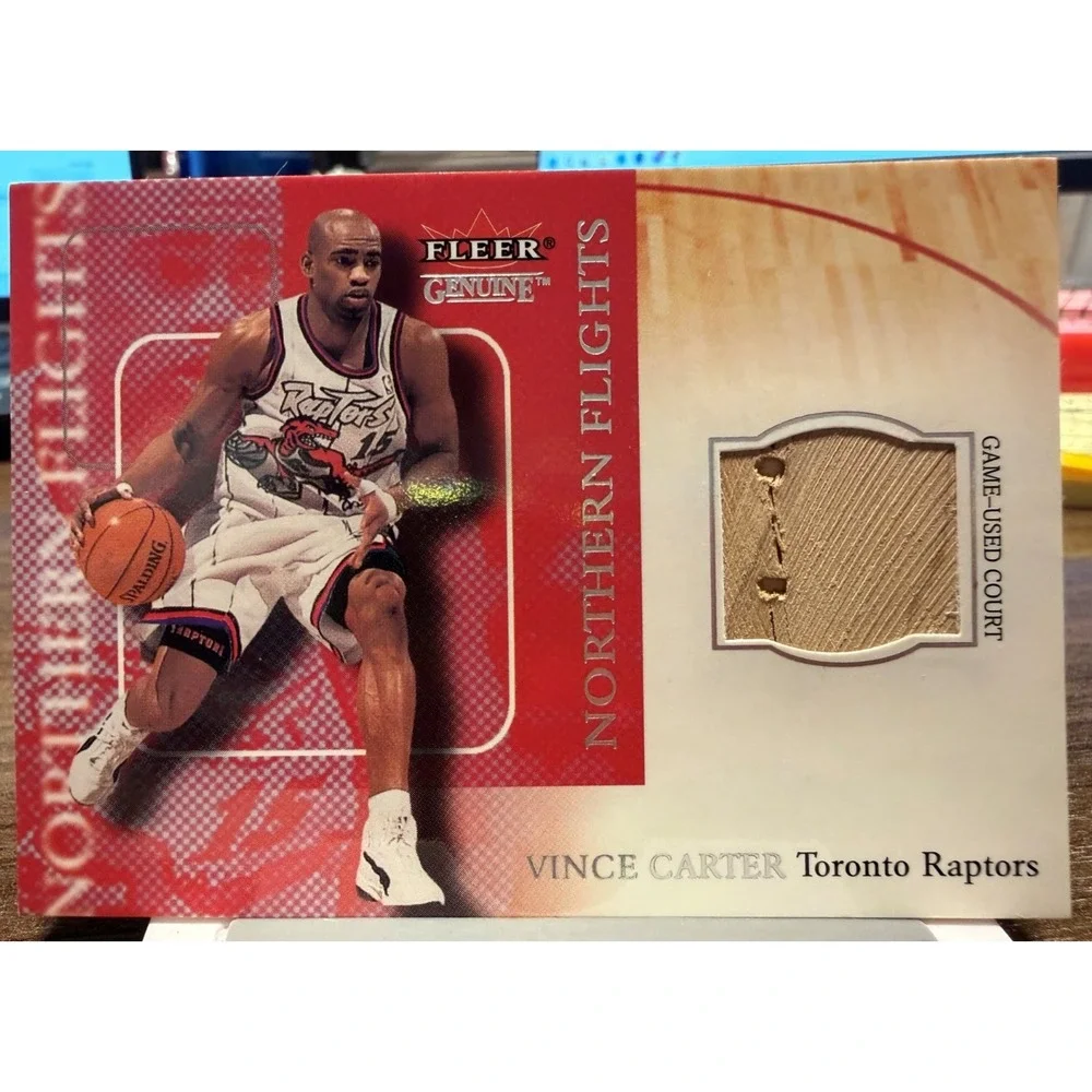 2000-01 Fleer Genuine Vince Carter Northern Flights #2 of 5 NF Raptors Mem