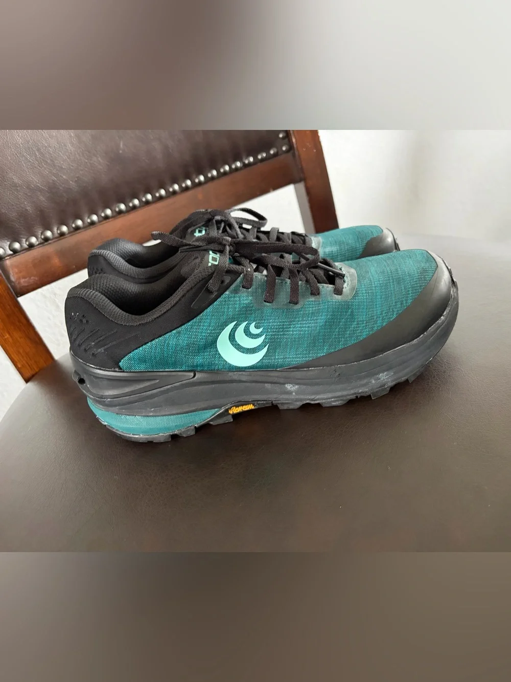 Topo Designs Teal and Black Women's Trail Sneakers