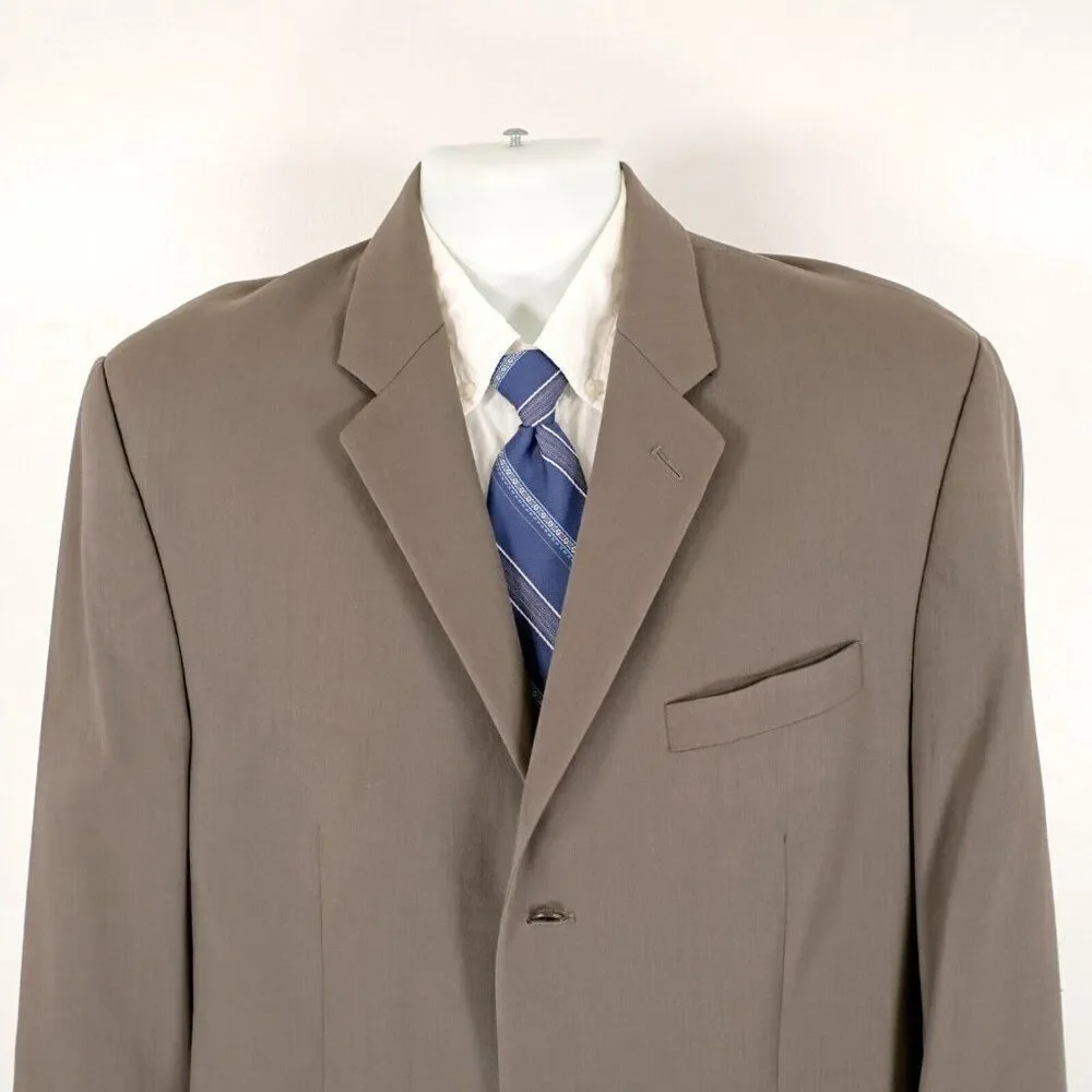 Calvin Klein Wool Beige Blazer 42L 3 Button‎