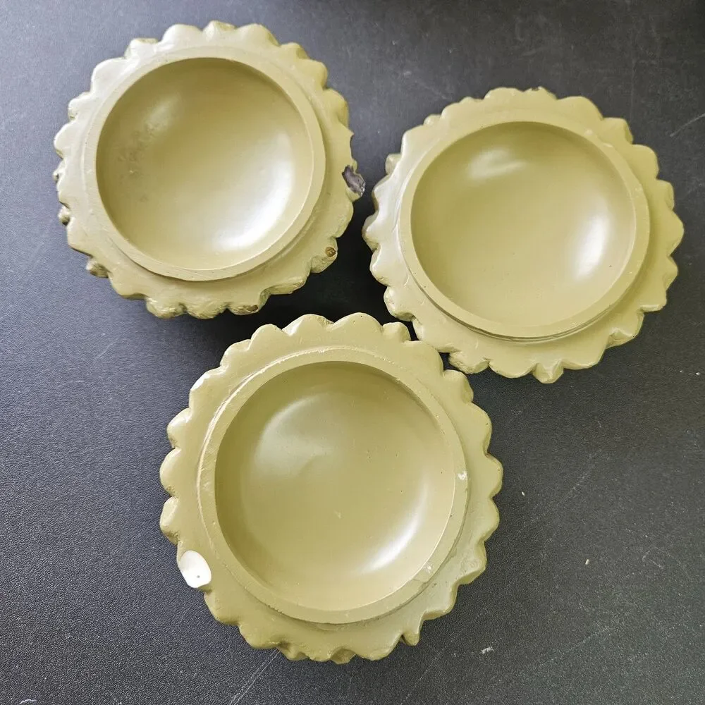 Decorative Resin Pinecone Trinket Boxes Set of 3 Cabin, Rustic, Woods Decor