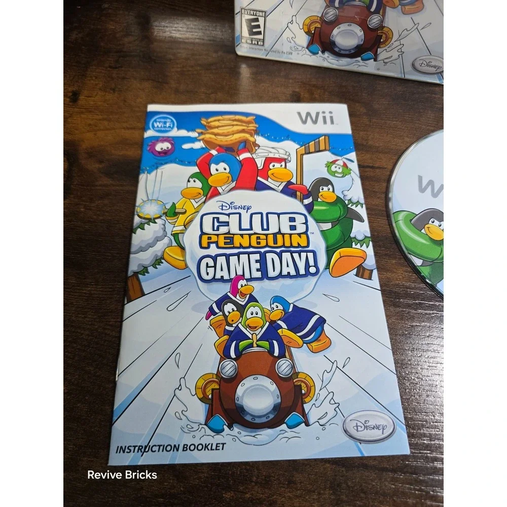 Club Penguin: Game Day (Nintendo Wii, 2010) CIB‎ Complete Tested Working Great