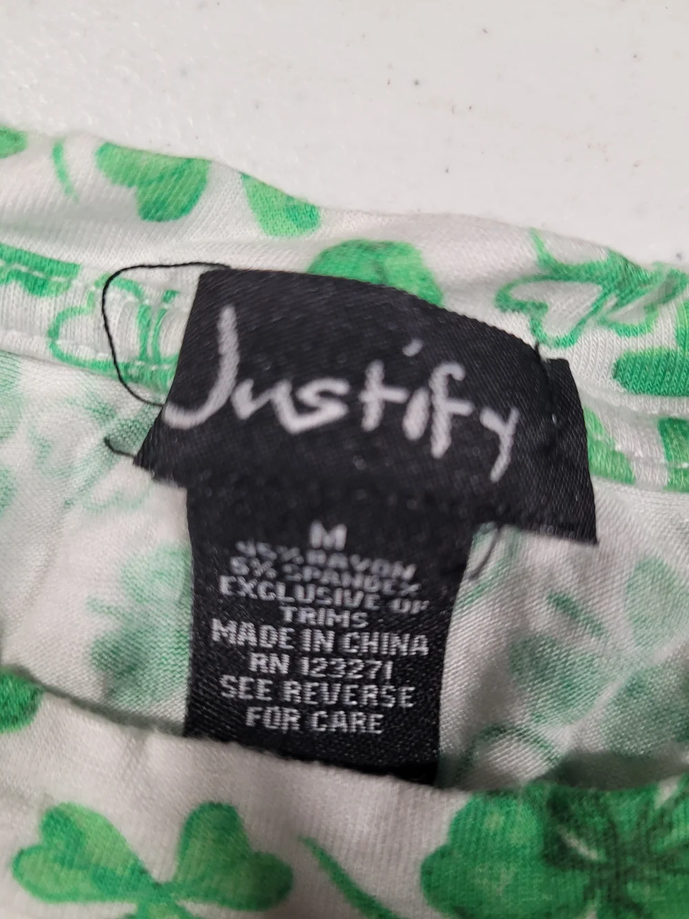 Justify white short