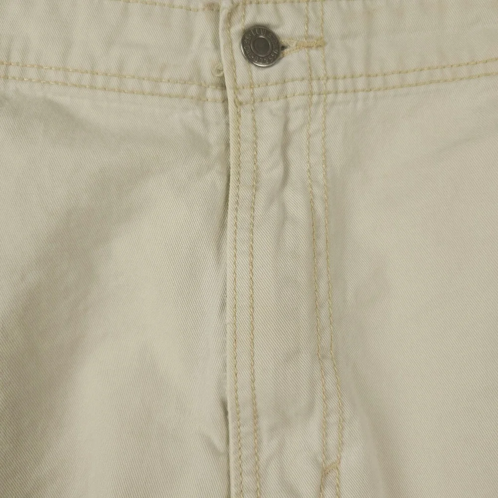 Levis Shorts Mens 38 Khaki Cargo Distressed Stained Workwear Utility Baggy Skate