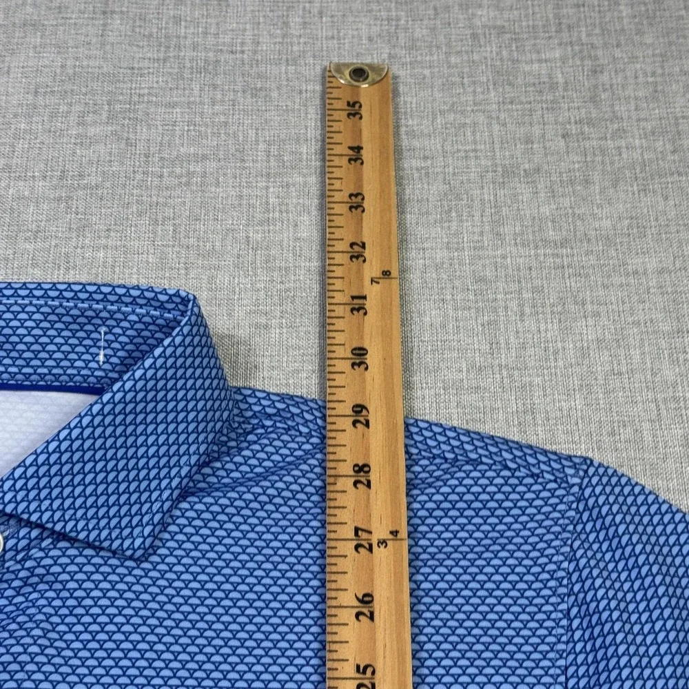 Holderness & Bourne Old Head Golf Polo Shirt Men M Blue Edwards Windsor & Oxford