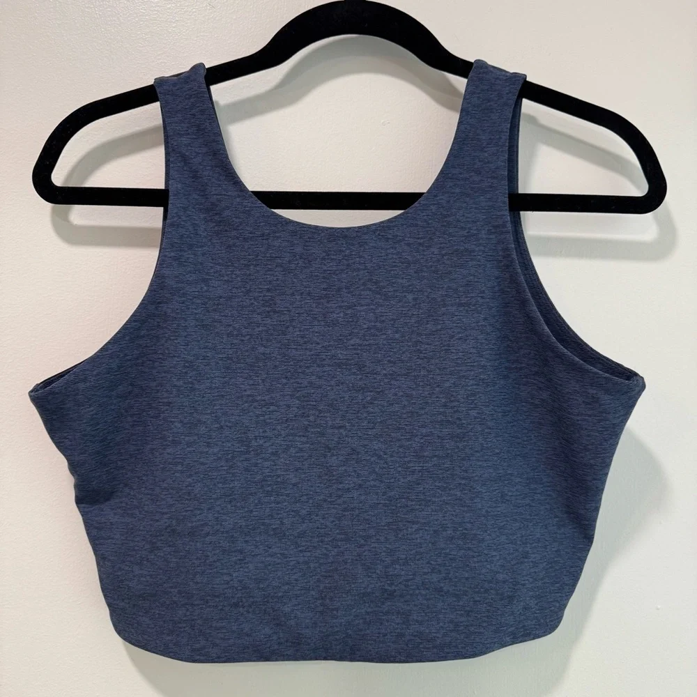 Outdoor Voices‎ Crop Top Colorblock Athletic Workout Tank Top, size Large