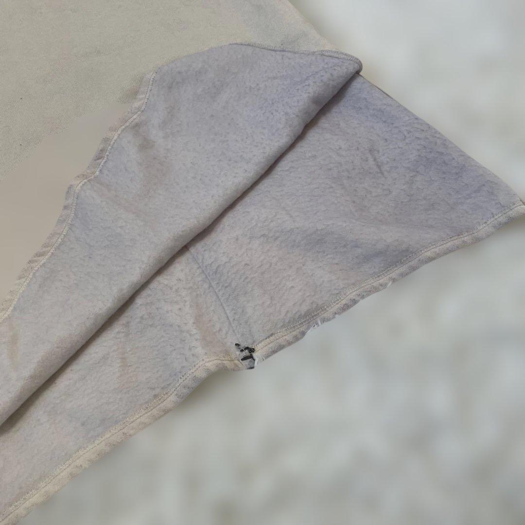 Helm Shimamura Color Block Stitch Dress M Beige Long Slit