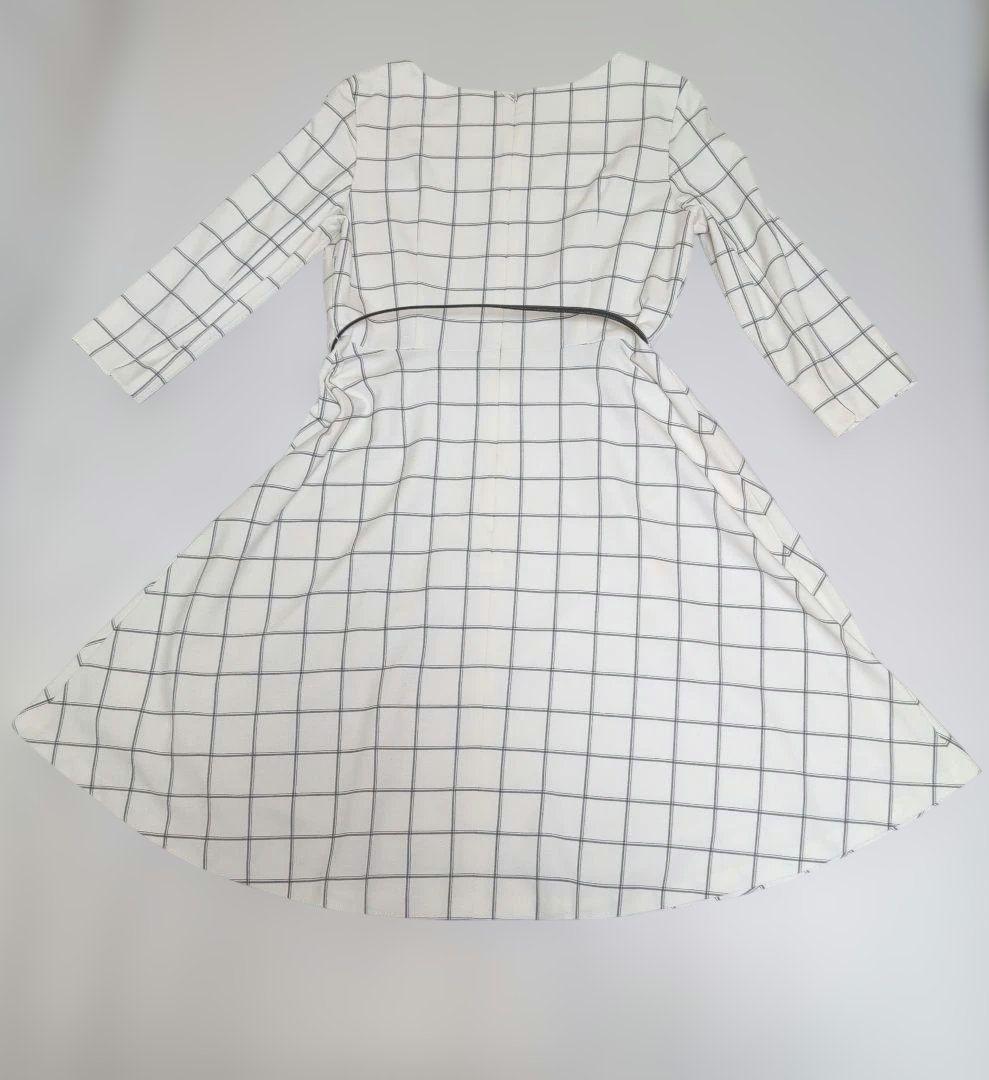 【Stain】Onward Kashiyama anySiS Knee-length Dress Plaid Pattern
