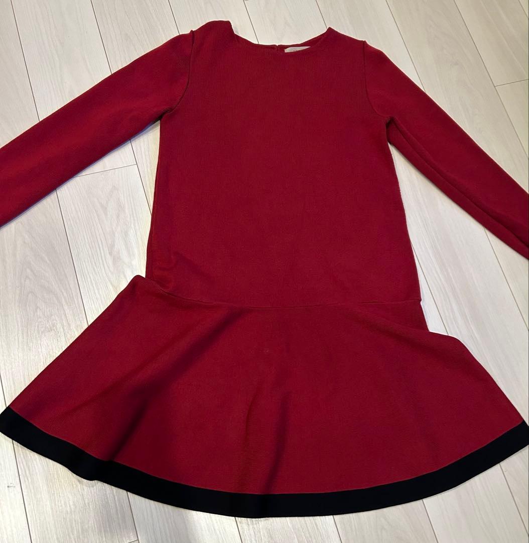 JUSGLITTY Color-Blocked Knit Mini Dress