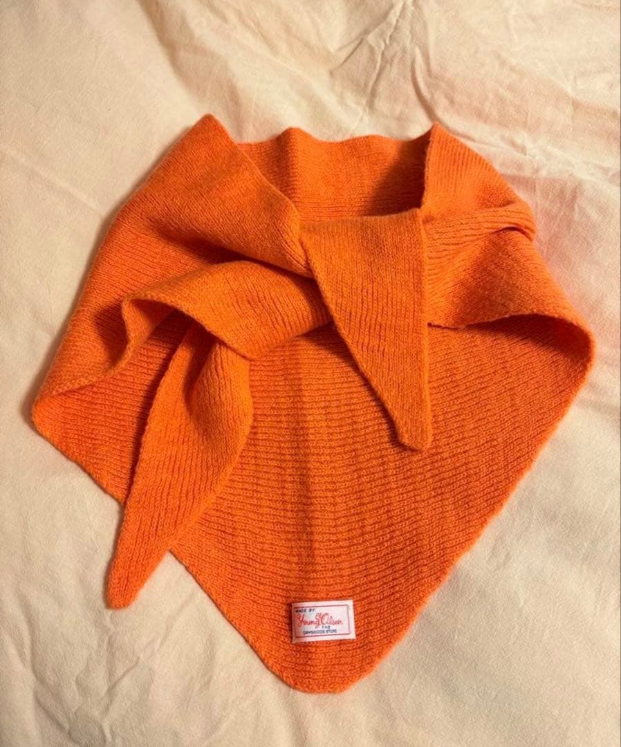 Bshop Mixed Wool Triangle Scarf Muffler