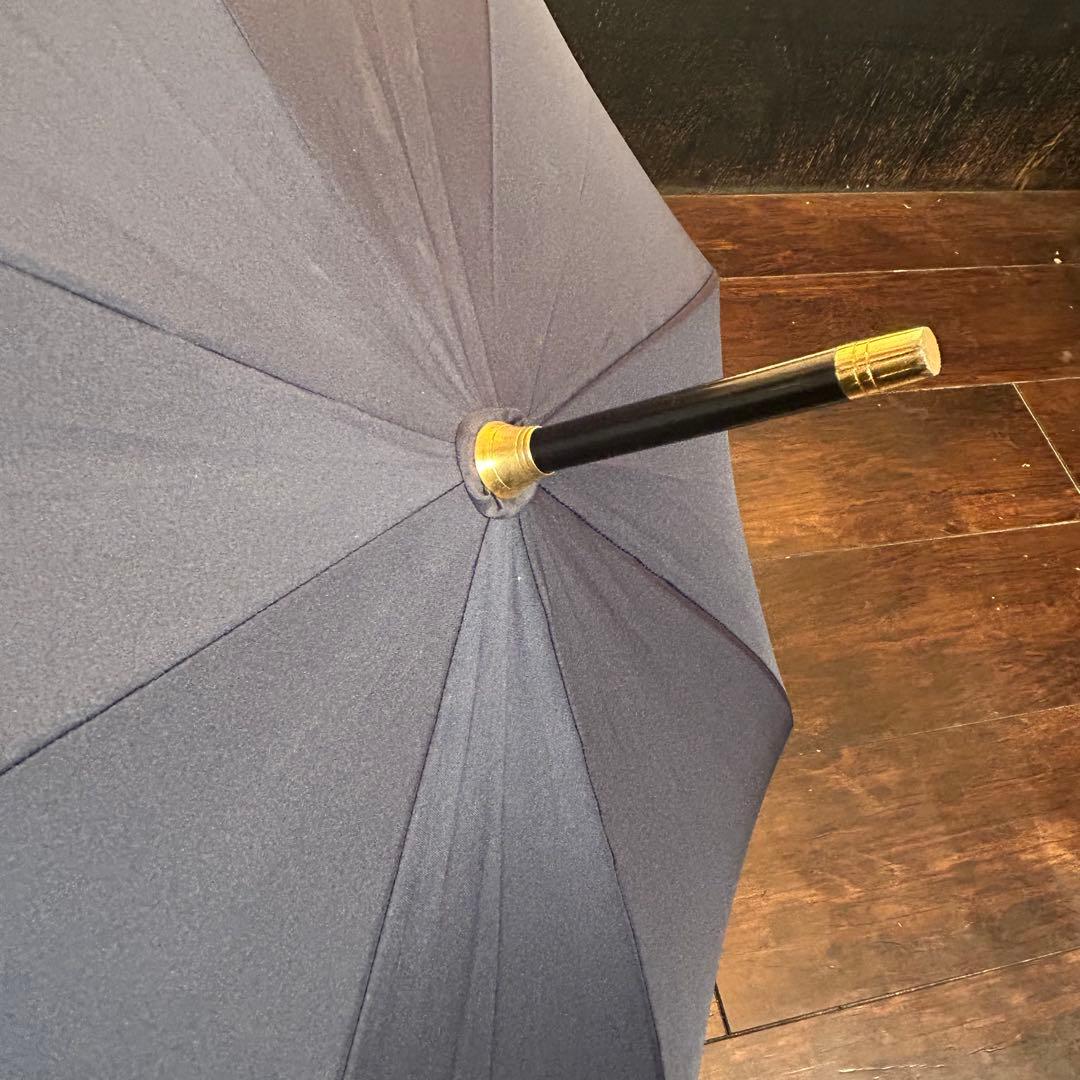 【Unused with tags】 DAKS Umbrella Navy 62cm Button closure
