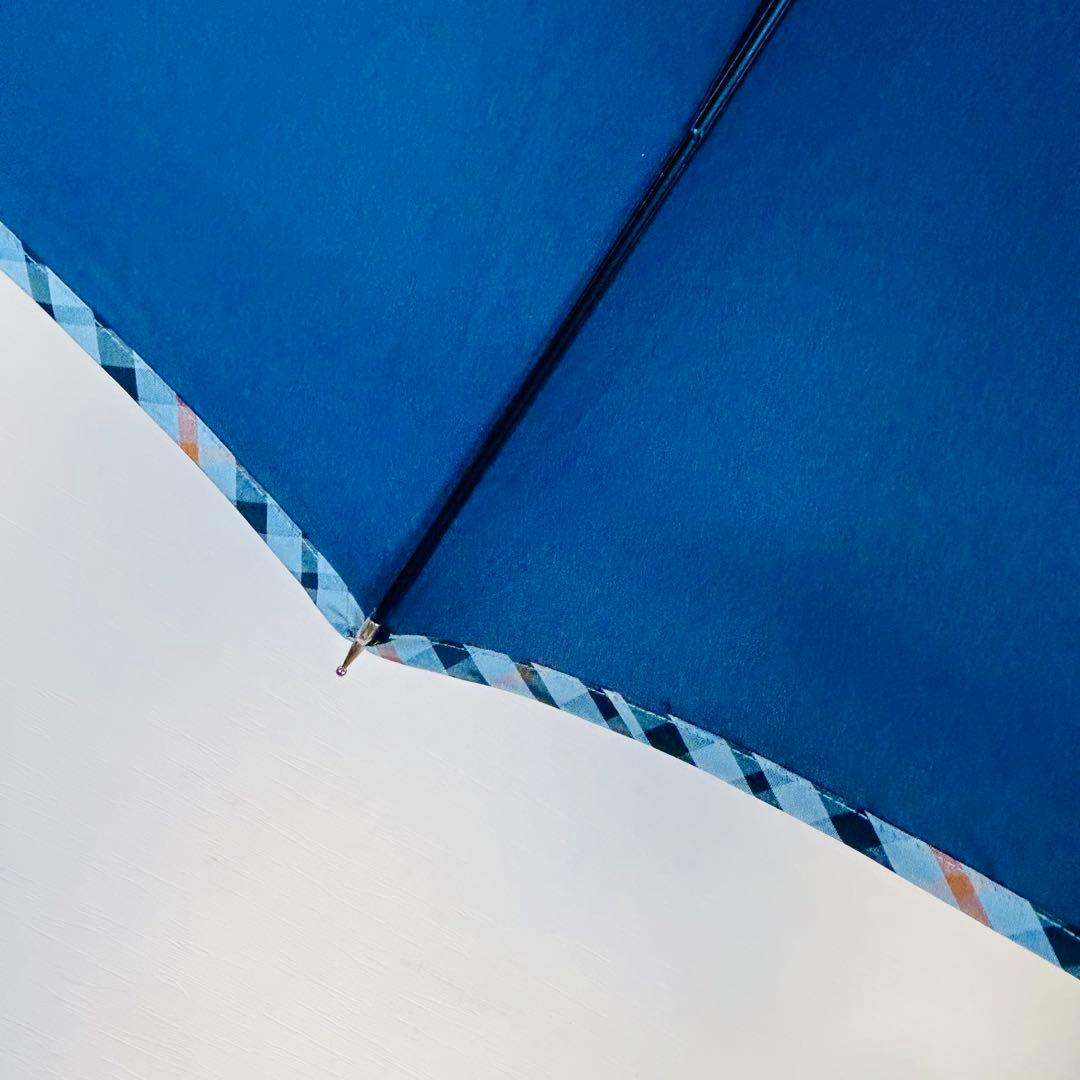 【Unused with tags】 DAKS Umbrella Navy 62cm Button closure
