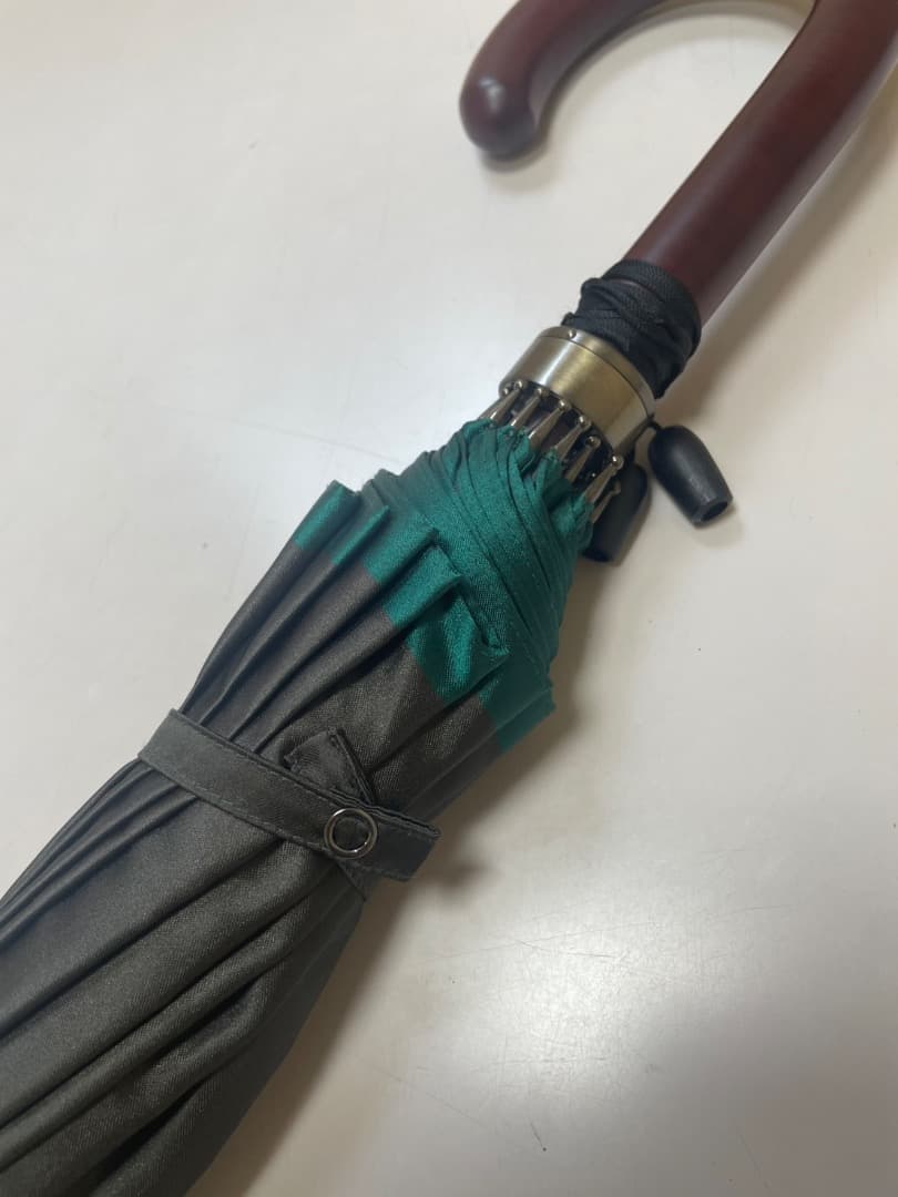 Maehara Koei Shoten 16-Rib Plain Long Umbrella / Green